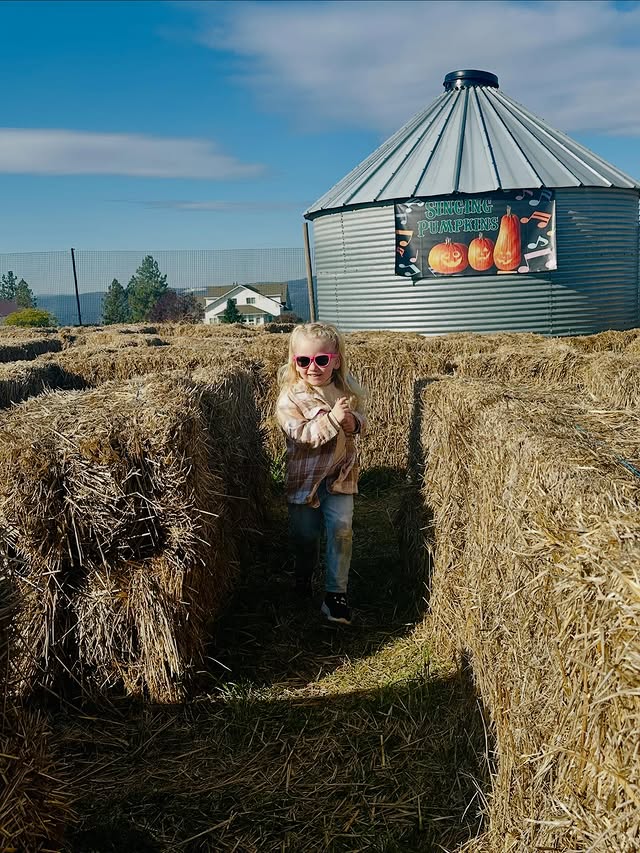 Visitors enjoying fall at Monster Farm